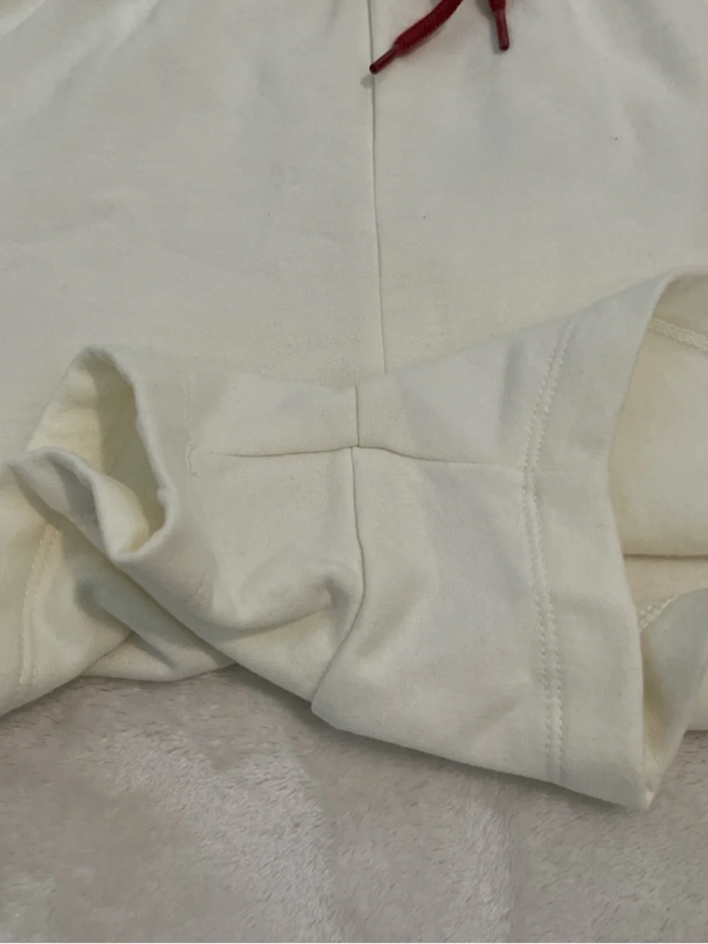 Hybrid Apparel Cream Lounge Shorts with Character Tag - Picture 3 of 4